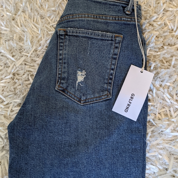 GRLFRND 'Grace' Distressed Button Fly Jeans Sz 28 - Picture 3 of 7